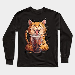 Cat's Boba Treats Long Sleeve T-Shirt